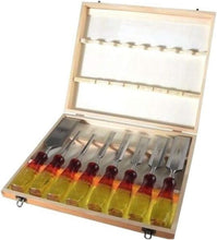 Load image into Gallery viewer, IRWIN Marples M373 Splitproof Bevel Edge Chisel Set in Storage Box, 8 Piece