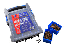 Load image into Gallery viewer, ForgeFix Multi-Purpose Wood Screw Kit, 1100 Piece + 2 x PZ2 Bits