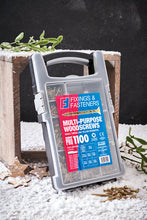 Load image into Gallery viewer, ForgeFix Multi-Purpose Wood Screw Kit, 1100 Piece + 2 x PZ2 Bits