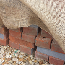 Load image into Gallery viewer, Yuzet Natural Jute Hessian Fabric Builders Frost Protection Burlap 1.37m/54" Wide