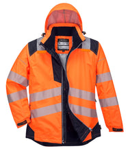 Load image into Gallery viewer, Portwest T400 PW3 Hi Vis Winter Jacket Waterproof Reflective Safety Work Coat
