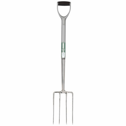 DRAPER 83753 - Extra Long Stainless Steel Garden Fork with Soft Grip - weedfabricdirect
