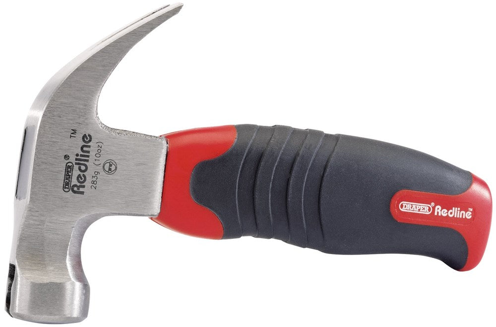 DRAPER 68833 - Draper Redline 283g (10oz) Fibreglass Shaft Stubby Claw Hammer