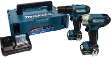 Load image into Gallery viewer, Makita CLX228AJ 12v CXT Cordless Combi Drill and Impact Driver Kit 2 x 2ah Li-io