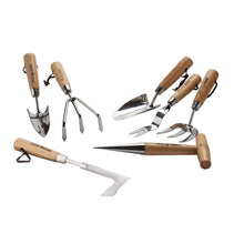 Load image into Gallery viewer, Draper 7PC S STEEL GARDEN TOOL SET 09000 Heritage Stainless Steel Garden Tool Set with Ash Handles (7 Piece)