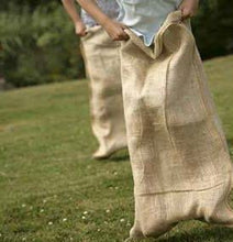 Load image into Gallery viewer, Yuzet Adults and Kids School Sports Day Jump Sack Race Racing Hessian Jute Bag
