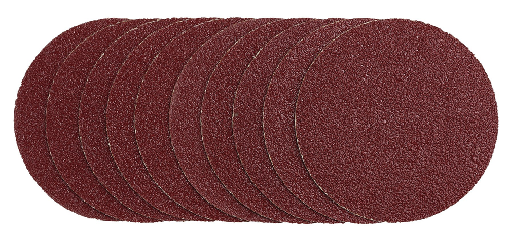 Draper 125MM SANDING DISC 40G 02693 Sanding Discs, 125mm, Hook & Loop (Pack of 10)