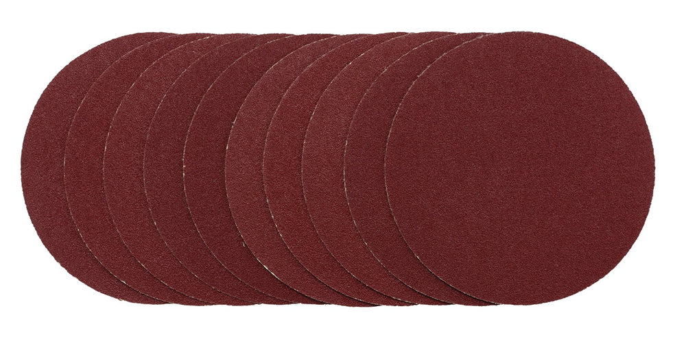 Draper 125MM SANDING DISC 80G 02694 Sanding Discs, 125mm, Hook & Loop (Pack of 10)