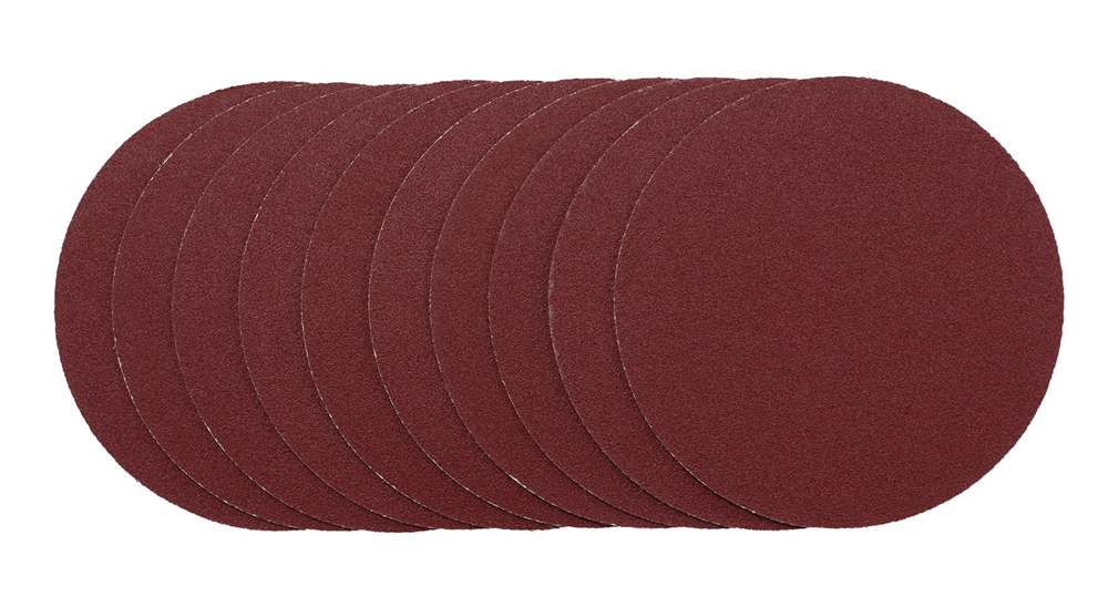 Draper 125MM SANDING DISC 120G 02695 Sanding Discs, 125mm, Hook & Loop (Pack of 10)