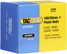 Load image into Gallery viewer, Tacwise 16G/50mm Finish Nails, 0298, 16G Finish Nails, Pack of 2500, Galvanised
