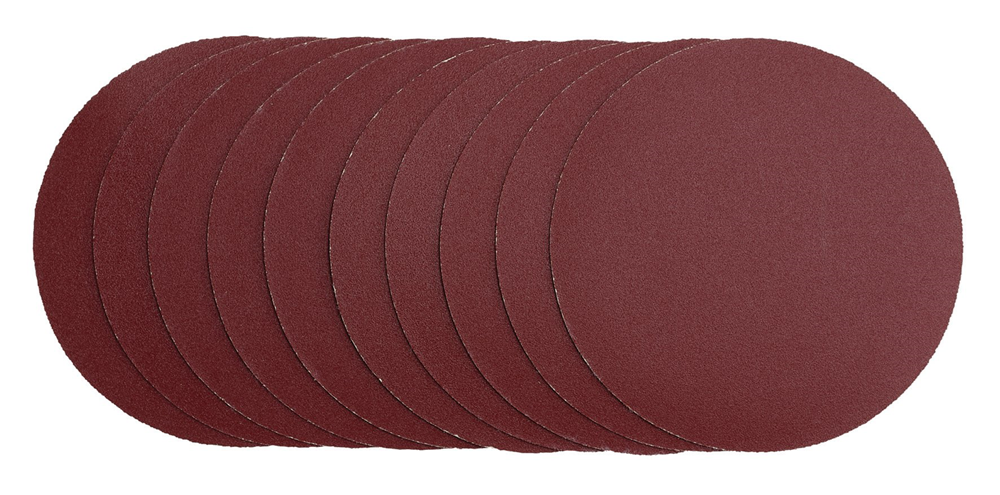 Draper 125MM SANDING DISC 240G 03156 Sanding Discs, 125mm, Hook & Loop (Pack of 10)