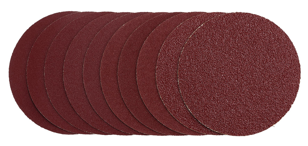 Draper 125MM SANDING DISC ASSRTD GRIT 03158 Sanding Discs, 125mm, Hook & Loop (Pack of 10)