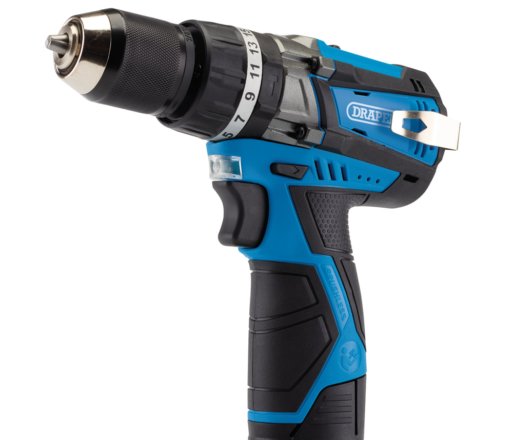 Draper 12V B'LESS COMBI DRILL(BARE) 03862 12V Brushless Combi Drill