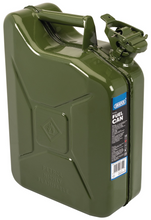 Load image into Gallery viewer, Draper 10L GREEN STEEL FUEL CAN 07610 Green Steel Fuel Cans
