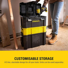 Load image into Gallery viewer, Stanley Essential Rolling Workshop Tool Box Mobile Storage Organiser STST1-80151
