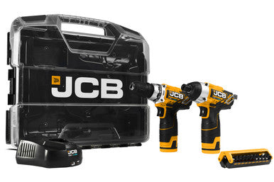 JCB 12V TWIN PACK 2.0AH BATTERIES IN W-BOXX 102 POWER TOOL CASE | 21-12TPK-WB-2