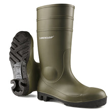 Load image into Gallery viewer, Dunlop - PROTOMASTER FULL Safety Wellington Boot Black Green White
