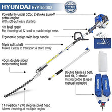 Load image into Gallery viewer, Hyundai HYPT5200X Petrol Hedge Trimmer 52cc Long Reach Hedge Cutter Garden Trimmer
