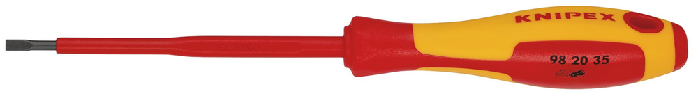 Draper 3.5MM SLOTTED SCREWDRIVER 18790 18790 VDE Insulated Slotted Screwdrivers