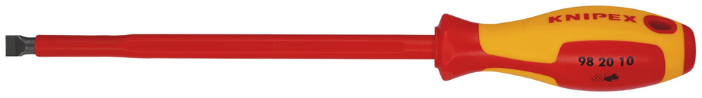 Draper 10MM SLOTTED SCREWDRIVER 18798 18798 VDE Insulated Slotted Screwdrivers