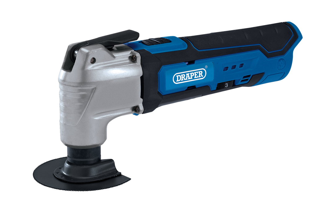Draper 12V OSC M/TOOL KIT 33PCS 19392 19392 12V Oscillating Multi-Tool (33 Piece), 1 x Battery, 1.5Ah, 1 x Fast Charger