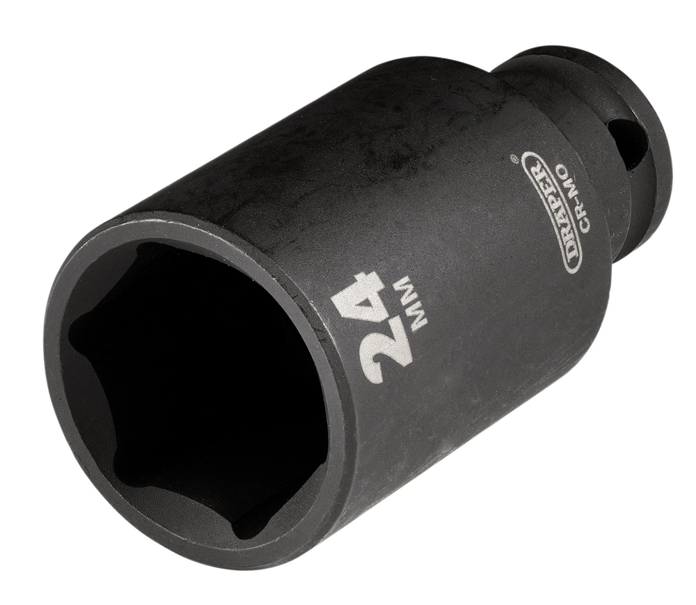 Draper 24MM IMPACT DEEP SOCKET 3/8DR Metric Deep Impact Sockets