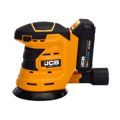 JCB 18V ORBITAL SANDER, 2AH BATTERY AND CHARGER | 21-18OS-2X