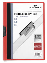 Load image into Gallery viewer, Durable DURACLIP 30 Sheet Document Metal Clip File Folder | 25 Pack | A4

