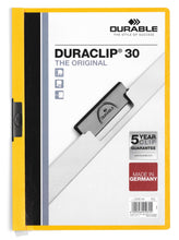 Load image into Gallery viewer, Durable DURACLIP 30 Sheet Document Metal Clip File Folder | 25 Pack | A4
