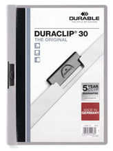 Load image into Gallery viewer, Durable DURACLIP 30 Sheet Document Metal Clip File Folder | 25 Pack | A4
