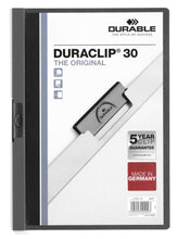 Load image into Gallery viewer, Durable DURACLIP 30 Sheet Document Metal Clip File Folder | 25 Pack | A4

