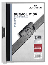 Load image into Gallery viewer, Durable DURACLIP 60 Sheet Document Clip File Folder | 25 Pack | A4
