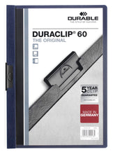 Load image into Gallery viewer, Durable DURACLIP 60 Sheet Document Clip File Folder | 25 Pack | A4
