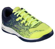 Load image into Gallery viewer, Skechers Viper Court Pickleball Mens Shoe | Yellow/Navy | All Sizes
