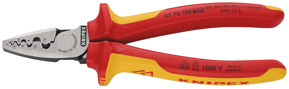 Draper 180MM CRIMP/PLIER 26914 26914 Crimping Pliers For End Sleeves