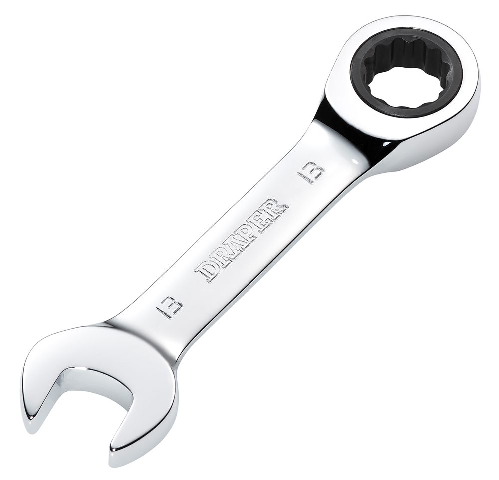 Draper 13MM STUBBY RATCHETING SPANNER 27891 27891 HI-TORQÂ® Metric Stubby Ratchet Combination Spanner