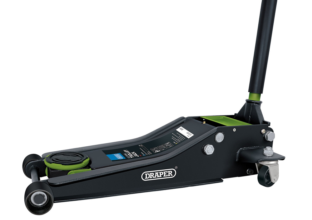 Draper 2.25T TROLLEY JACK GREEN 28466 Trolley Jacks, 2.25 Tonne