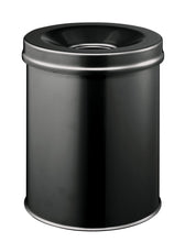 Load image into Gallery viewer, Durable Fire Extinguishing Metal Waste Bin | TUV Certified | 15L

