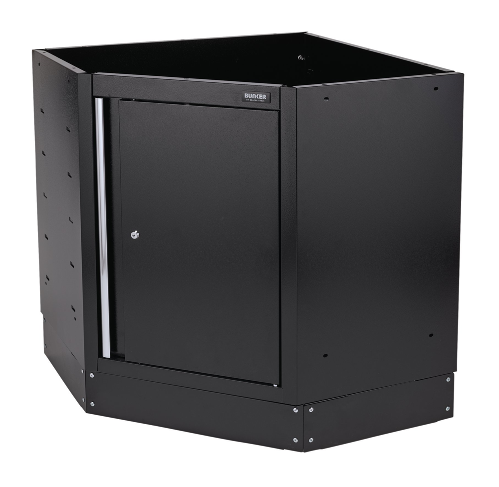 Draper 1 DOOR BASE CORNER CABINET 33199 BUNKERÂ® Modular Corner Floor Cabinet, 865mm