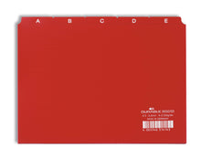 Load image into Gallery viewer, Durable 5 Part Alphabetical A-Z Reinforced Index Dividers | A5 Landscape
