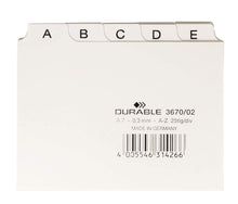 Load image into Gallery viewer, Durable 5 Part Alphabetical A-Z Reinforced Index Dividers | A7 Landscape
