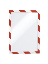 Load image into Gallery viewer, Durable DURAFRAME Adhesive Magnetic Signage Hazard Frame | 2 Pack | A4
