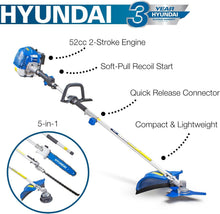 Load image into Gallery viewer, Hyundai 52cc Petrol 5 in 1 Garden Multi Tool Strimmer Hedge Trimmer Saw
