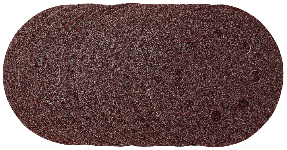 Draper 115MM SANDING DISC 40G 53498 53498 Sanding Discs, 115mm, Hook & Loop (Pack of 10)
