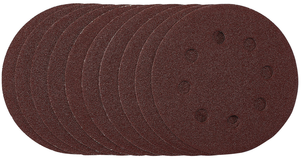 Draper 115MM SANDING DISC 80G 53499 53499 Sanding Discs, 115mm, Hook & Loop (Pack of 10)