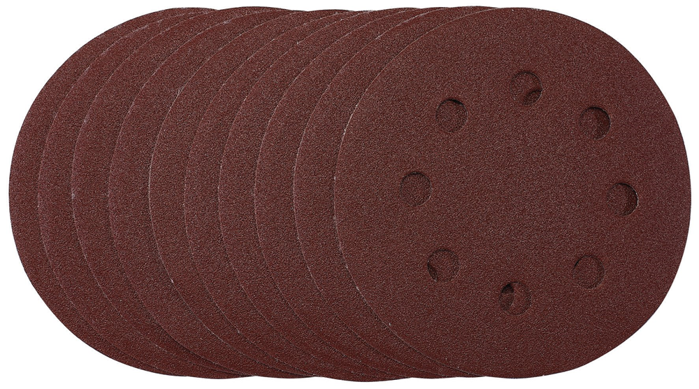 Draper 115MM SANDING DISC 120G 53500 53500 Sanding Discs, 115mm, Hook & Loop (Pack of 10)