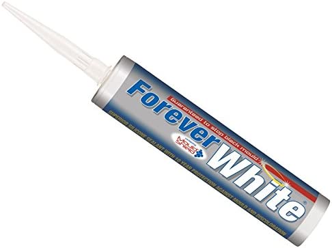 Everbuild Forever White Anti-Mould Silicone Sealant – Waterproof, Flexible & Durable for Kitchens, Bathrooms & Showers (290ml)