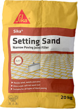 Load image into Gallery viewer, Sika Setting Sand Narrow Paving Joint Filler, Buff, 20 kg
