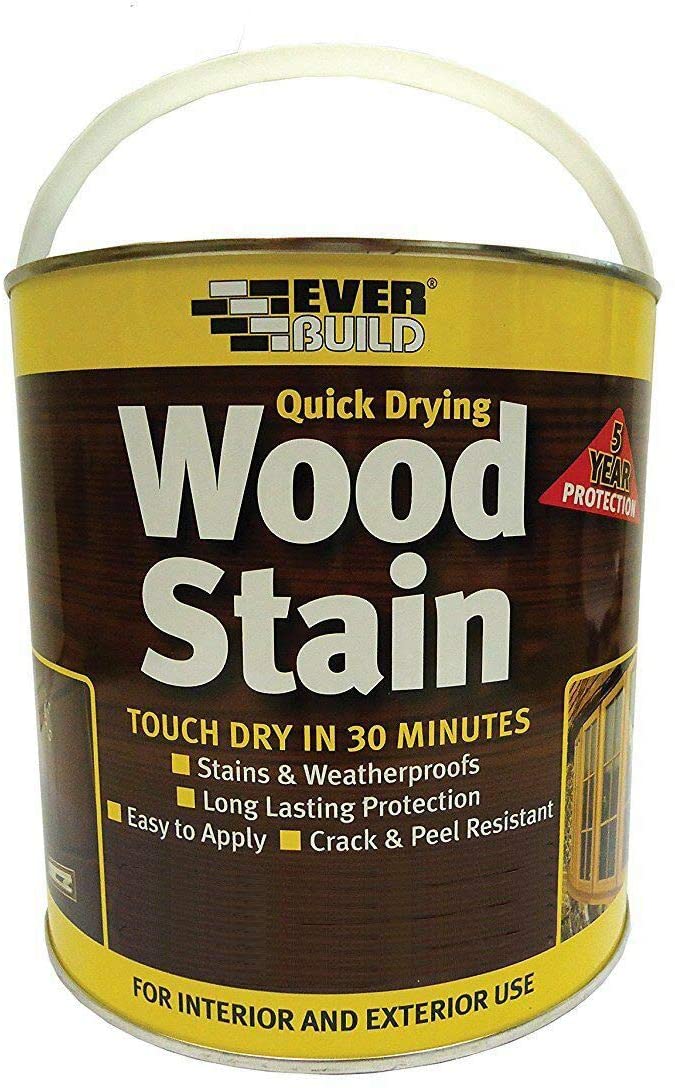Everbuild Quick Drying Professional Solvent Free Wood Stain Clear Coat 2.5 Litre