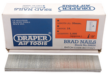 Load image into Gallery viewer, Draper 18G BRAD NAIL 30MM 5000PCS 59826 59826 Brad Nails
